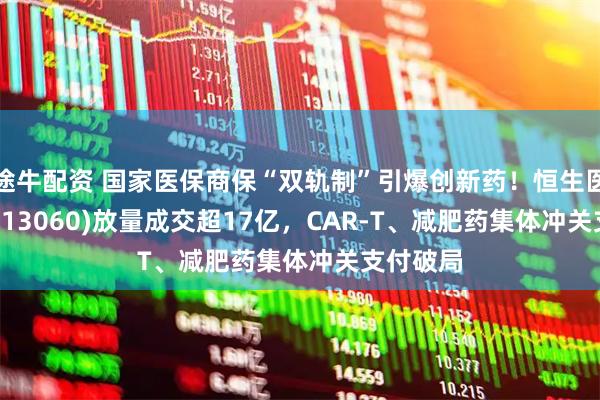 途牛配资 国家医保商保“双轨制”引爆创新药！恒生医疗ETF(513060)放量成交超17亿，CAR-T、减肥药集体冲关支付破局